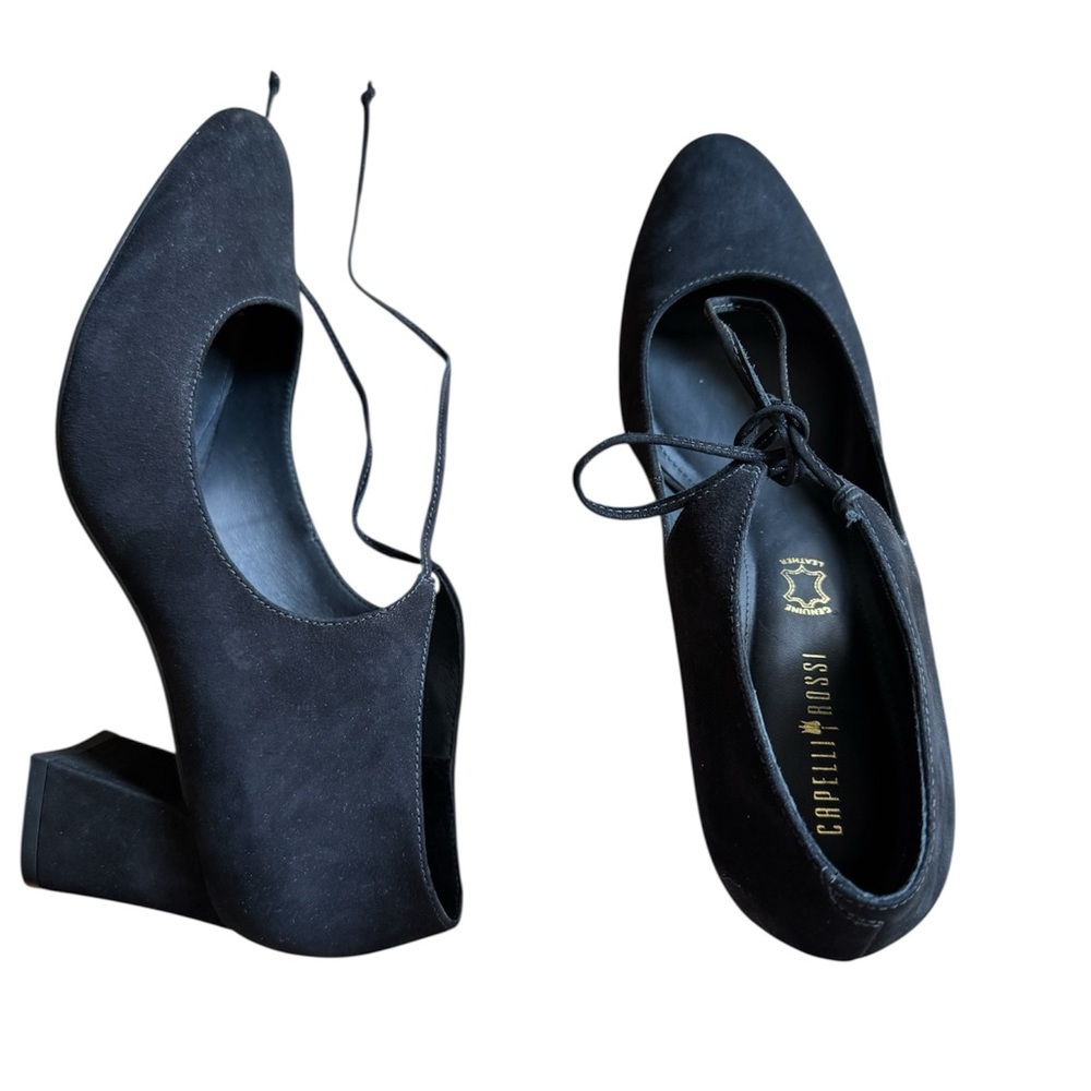 Capelli of New York leather Black Heeled Shoes brand new size 40